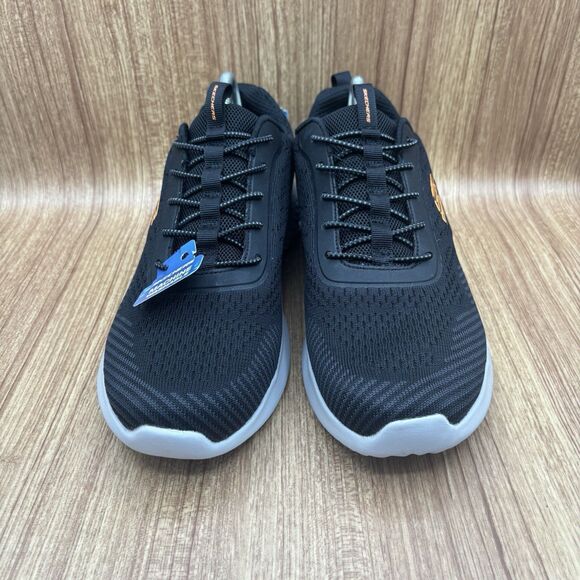 Skechers Men's Bounder Intread Slip On Shoes Black Orange Size Men's 10.5 NEW - Picture 2 of 11